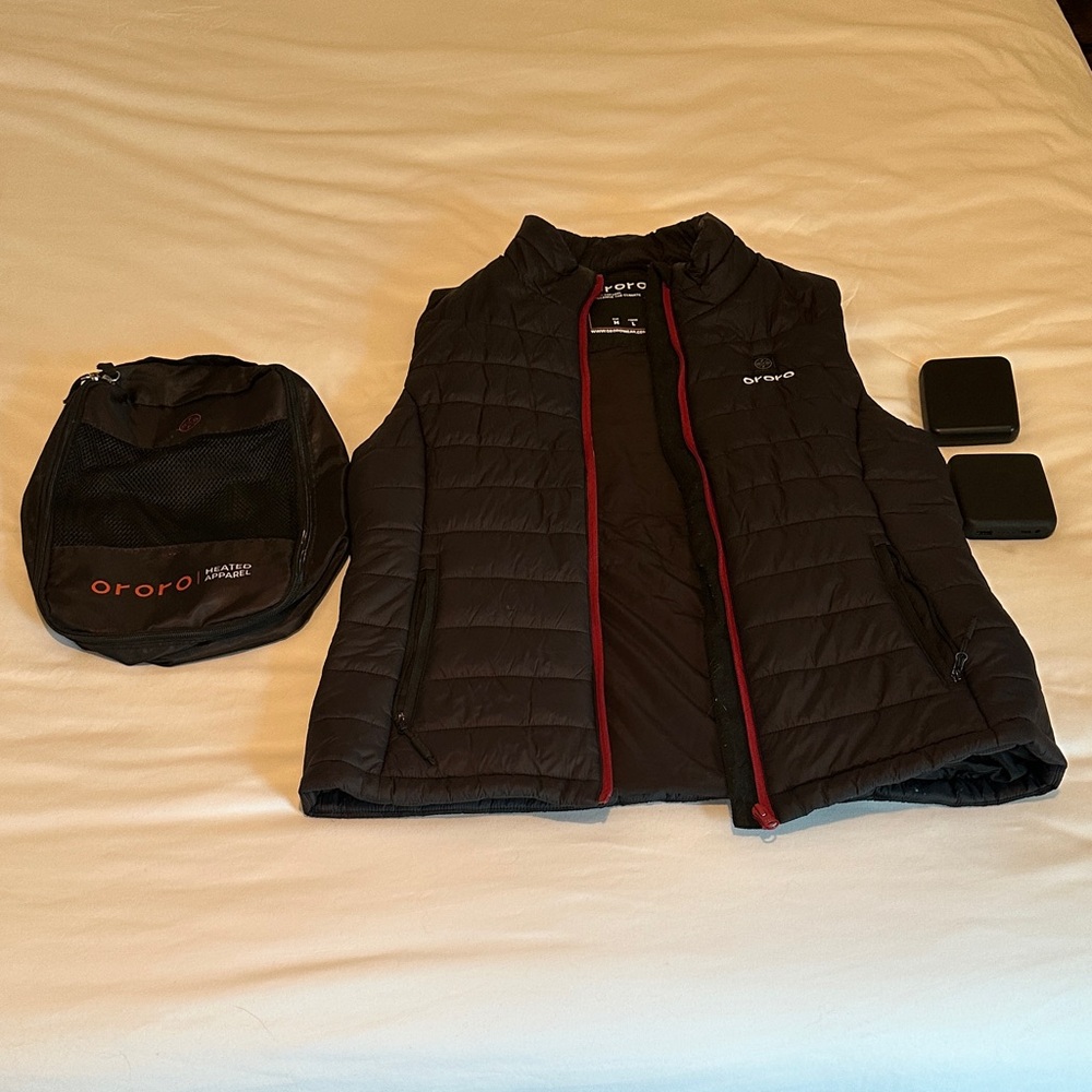 Ororo Women's Black Heated Vest